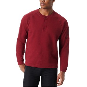 BASS OUTDOOR Mens Performance Thermal Henley Shirt - 1 of 2