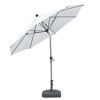 PURPLE LEAF Patio Umbrella Outdoor Table Umbrella Aluminum Frame Market Umbrella Sun Umbrella with 8 Sturdy Ribs - 3 of 4