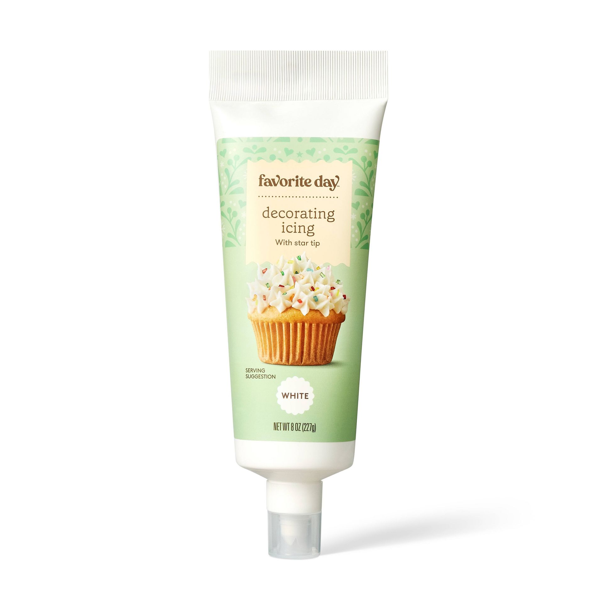 Holiday White Decorating Icing with Built-in Tip - 8oz - Favorite Day™