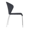 Set of 4 Oneida Dining Chairs Graphite - ZM Home: Modern Upholstered Kitchen Seating, Metal Legs, No Assembly Required - 2 of 4