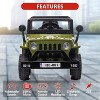 Ride On Car,12V Electric Car for Kids with Remote Control, MP3, LED Headlights, 2 Motors, Ride On Toys for Boys Girls - 4 of 4
