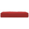 vidaXL Pallet Cushion Red Oxford fabric, Foam fiber - 4 of 4