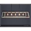 Urban Ambiance Luxury Luxe Industrial Linear Chandelier,  9"H x 38"W,  Charcoal Finish, UHP2127 - 3 of 4
