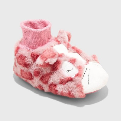 Toddler Girls' Chana Leopard Slippers - Cat & Jack™ Pink