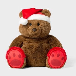 24" Jumbo Bear with Hat & Slippers Stuffed Animal - Gigglescape™ - 1 of 2