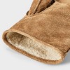 Men's Faux Shearling Suede Gloves - Goodfellow & Co™ Tan - 3 of 3