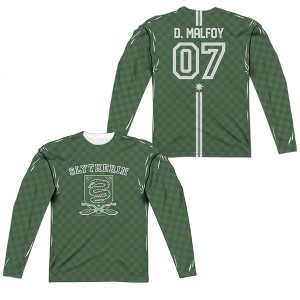 Men's Harry Potter Malfoy Sweater (Front Back Print) Long Sleeve Costume T-Shirt - 1 of 4