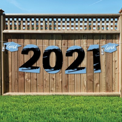 Big Dot of Happiness Light Blue Grad - Best is Yet to Come - Large Light Blue Graduation Party Decorations - 2021 - Outdoor Letter Banner