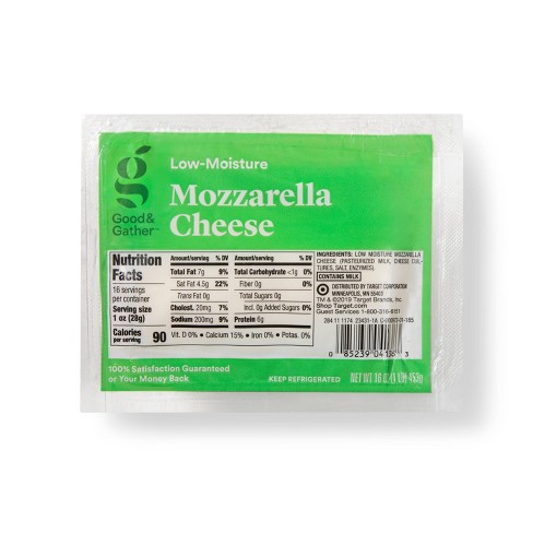 Mozzarella Cheese - 16oz - Good & Gather™ : Target