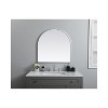 Elegant Lighting Metal Frame Arch Mirror 30x30 Inch in Silver - 4 of 4