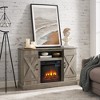 TIRAMISUBEST American retro Farmhouse Classic Media TV Stand Antique Entertainment Console,for TV up to 50" - 2 of 4