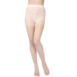 Levante Women's Essentials White Satin Sheer Control Top 20-Denier Pantyhose - 1 of 3