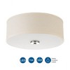 Progress Lighting Inspire 1-Light LED Flush Mount, Brushed Nickel, Linen Shade - 4 of 4