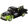 1948 Ford F-1 Pickup Truck Harley Davidson & 1948 Harley Davidson FL Panhead Motorcycle Black & Green 1/24 Diecast Models Maisto - image 2 of 3