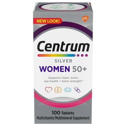 Centrum Silver Women 50+ Multivitamin/multimineral Supplement Tablets -  100ct : Target