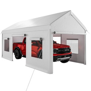 GustoWave 10x20 FT Heavy Duty Carport, Portable Garage for Cars, Boats, Trucks - 1 of 4