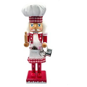 Wizardi Gingerbread House Chef Wooden Nutcracker F07AM9-11-N01270B