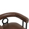 Kumasinova 1PC/2PCS Modern Accent Chair,Plush Chenille/PU Leather Arm Chair with Metal Frame,300lb Capacity Living Room Chair & Dining Chair - 4 of 4