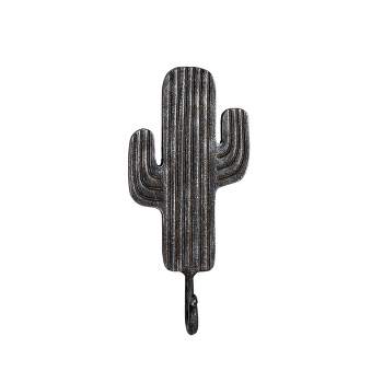 Cactus Wall Hook Black Cast Iron by Foreside Home & Garden
