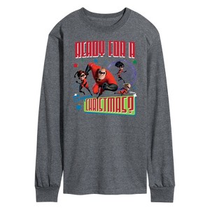 Men's - Disney - Ready For A Super Christmas Long Sleeve Graphic T-Shirt - 1 of 4