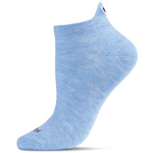 Memoi Women's Winking Eye Low Cut Tab Socks Blue Heather 9-11 - 1 of 4