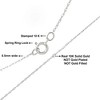 10K Gold 0.5 mm Slender & Dainty Fine Rope Chain Necklace - 4 of 4
