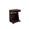 SEVOBAL Kitchen Carts and Islands Easy-to-Move Organizer Compact Kitchen Cart High-Capacity Expandable Storage, Espresso, 23.5"*18.5"*31" - 3 of 4