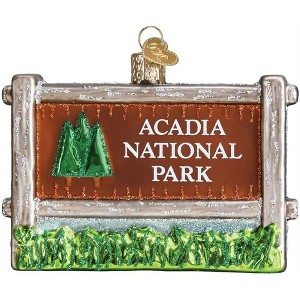 Old World Christmas Blown Glass Ornament for Christmas Tree, Acadia National Park - 1 of 4