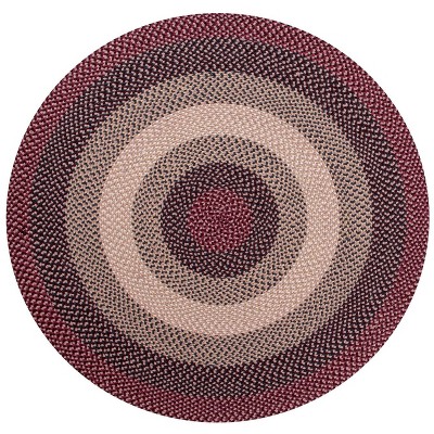 Better Trends Woodbridge Collection 100% Wool Braided Rug, Pattern Stripes Weave Flat Braided, Durable, Reversible, Indoor Utility Area Rug