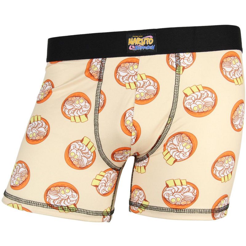 Naruto Shippuden Boxers Men's Ichiraku Ramen Noodle Soup Boxer Briefs Underwear, 1 of 3