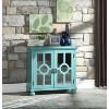 ORRD Antique Aqua Accent Chest with Mirror Doors, Classic Storage Cabinet with Brass Pulls, Modern Traditional Bedroom & Living Room Furniture - 2 of 4