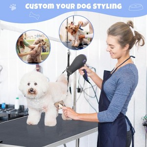 WhizMax 48" Dog Grooming Table Adjustable Height Pet Drying Desktop Foldable Pet Grooming Table with Arms,Max Capacity Up to 330Lbs - 1 of 4