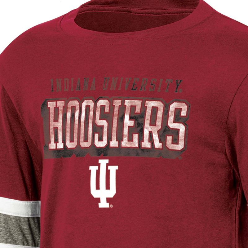NCAA Indiana Hoosiers Boys&#39; Long Sleeve T-Shirt, 3 of 4