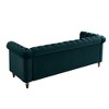 84.65" Chesterfield Velvet Sofa, Gold Trim Tufted Couch with High-Density Foam, 750lb Capacity Solid Pine Frame - 4 of 4