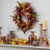 Northlight Apple and Berry Maple Leaf Twig Artificial Wreath, 22-Inch - 2 of 4