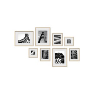 Haus and Hues Hampton Gallery Wall Frame Set with Real Glass and Mat - 1 of 4