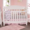Everyday Kids 2-Pack Girls Fitted Crib Sheets – 100% Cotton Jersey – Owl & Heart Nature Theme in Pink, Purple & Gray – Fits Standard Crib - 2 of 4