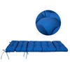 ARTPLAN Outdoor Chasie Lounge Tufted Thick Cushion with Ties,Replacement Wicker Chair Cushion for Paito Fruniture,72x22x4inches - 4 of 4