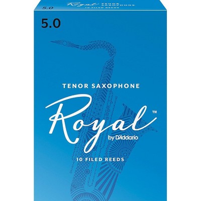 Rico Royal Tenor Saxophone Reeds, Box of 10 Strength 5