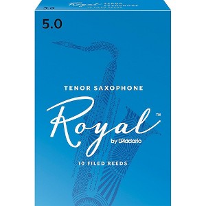 Rico Royal Tenor Saxophone Reeds, Box of 10 Strength 5 - 1 of 2