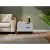 Vynxaria 2-Drawer Nightstand - Metal Handles, Wood Storage Cabinet, Versatile Sofa Side/Entryway Chest for Home - 2 of 4