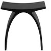 ALFI Black Matte Arched Solid Surface Resin Bathroom / Shower Stool - 2 of 4