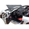 2023 Porsche 718 Spyder RS Weissach Pack GT Silver Metallic with Carbon Hood 1/18 Diecast Model Car by Norev - 3 of 4