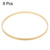 Unique Bargains Bamboo Handmade DIY Craft Wedding Dream Catcher Floral Hoops 8 Pcs - 3 of 3