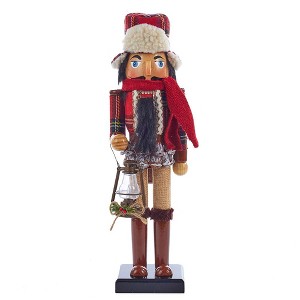 Kurt Adler 15 Inch Wooden Woodsman Nutcracker - 1 of 4