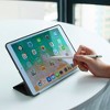 Insten - Tablet Case for iPad Air 3, Pro 10.5", Liquid Silicone, Frosted Back, Auto Sleep/Wake, Pencil Charging, Black - 2 of 4