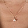 Pompeii3 7mm Pearl Solitaire Pendant 14k Gold 18" Necklace 18mm Tall - 2 of 4