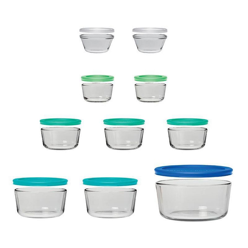 Anchor Hocking 20pc Glass SnugFit Food Storage Container Set, 3 of 6