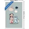 Trends International Disney Lilo and Stitch: Starry-Eyed - Clouds and Moon Framed Wall Poster Prints - 3 of 4