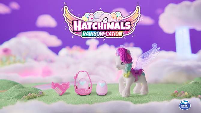 Hatchimals CollEGGtibles Rainbow-cation Interactive Hatchicorn, 2 of 15, play video